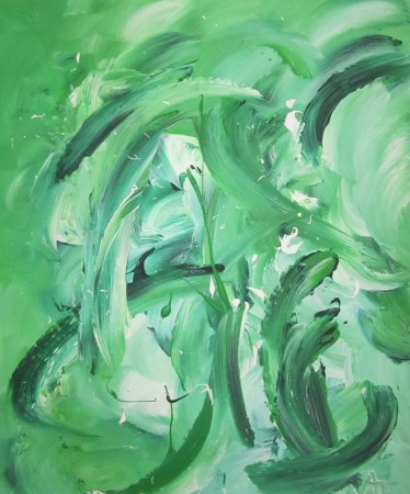 tavla målad i akryl. Mått 50 x 61 cm.